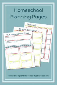 Homeschool Planning Pages