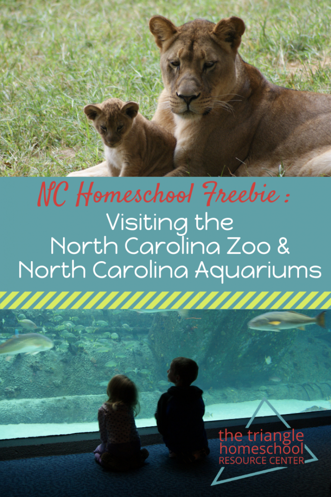 How NC Homeschoolers can visit the Zoo and Aquariums for free!