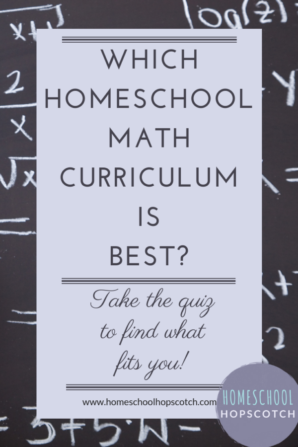 Math Curriculum Quiz