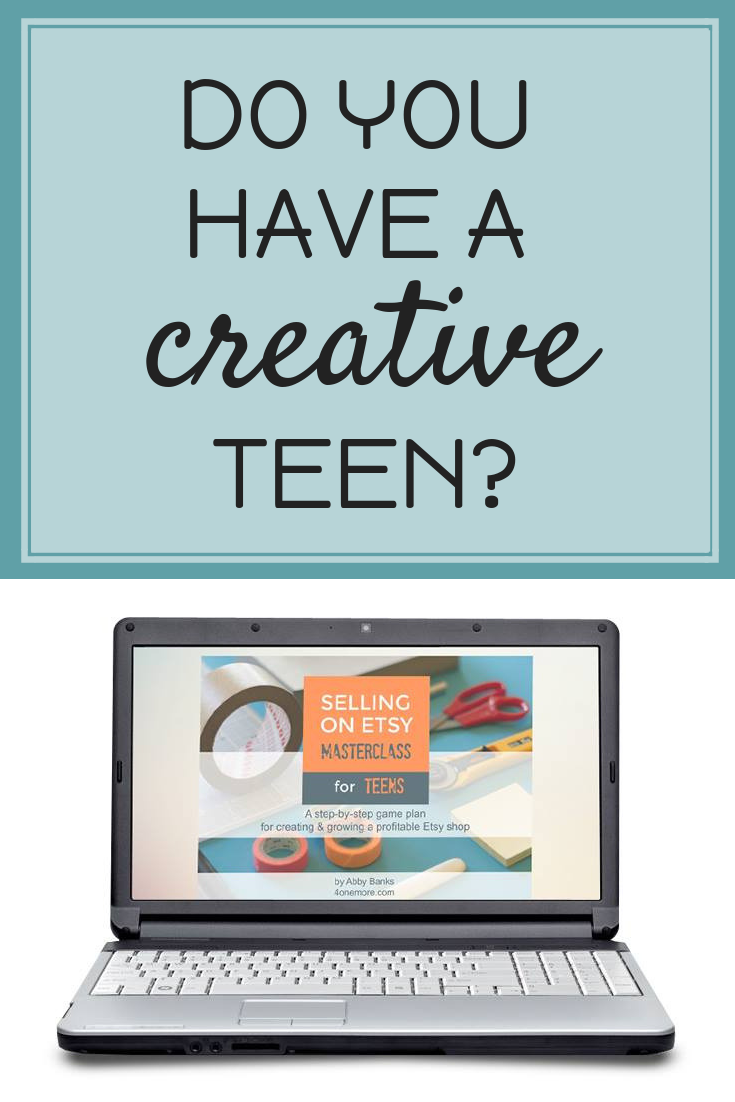 Seilling on Etsy Masterclass for Teens