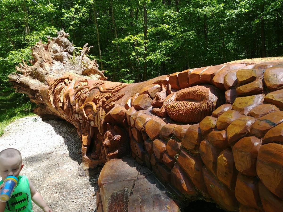 Chainsaw art in Umstead